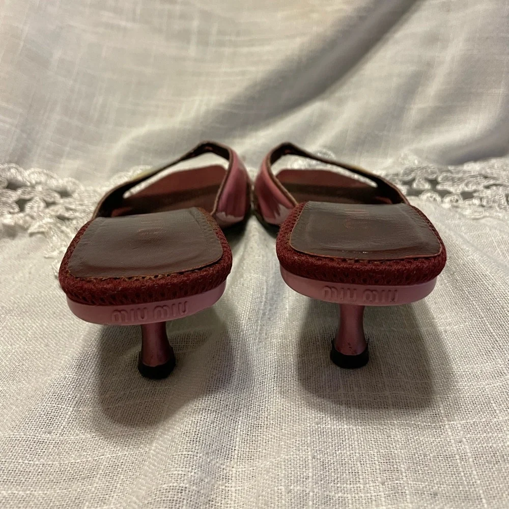 Miu Miu Mesh Sandals - Picture 5 of 9